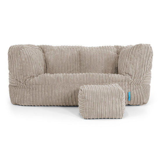 Sofa pufa dla dzieci Albert 2-6 lat - Klasyczny sztruks Mysi 02
