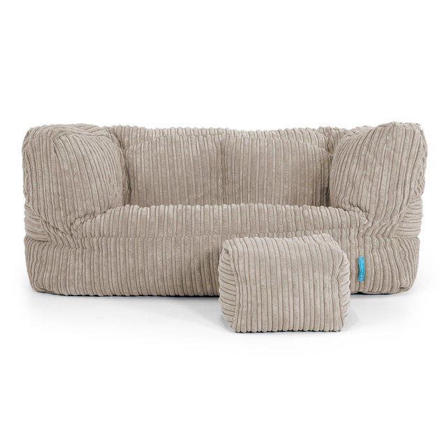 Sofa pufa dla dzieci Albert 2-6 lat - Klasyczny sztruks Mysi 02