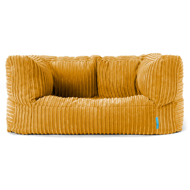 Sofa pufa dla dzieci Albert 2-6 lat - Klasyczny sztruks Złoty Miód 01