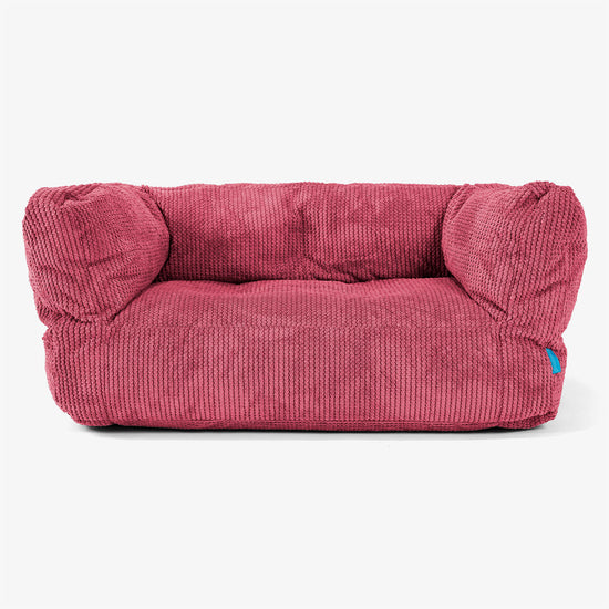 Sofa pufa dla dzieci Albert 2-6 lat - Pom Pom Czerwony pastelowy 01