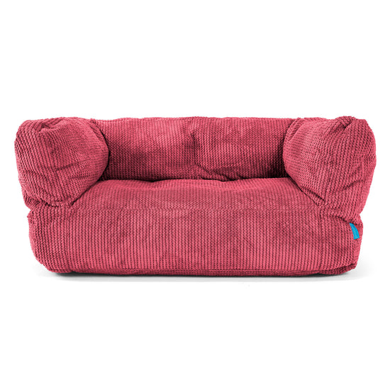 Sofa pufa dla dzieci Albert 2-6 lat - Pom Pom Czerwony pastelowy 01