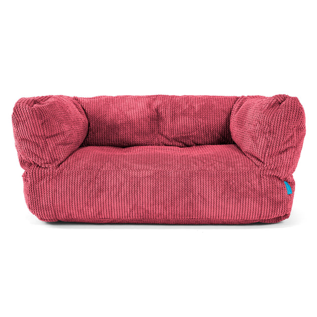 Sofa pufa dla dzieci Albert 2-6 lat - Pom Pom Czerwony pastelowy 01