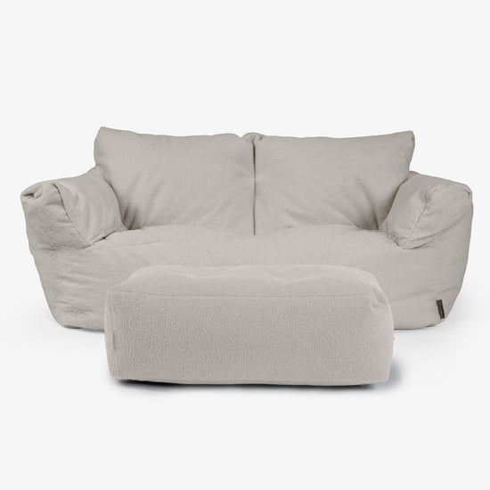 Sofa pufa Josephine - Boucle Kość słoniowa 02