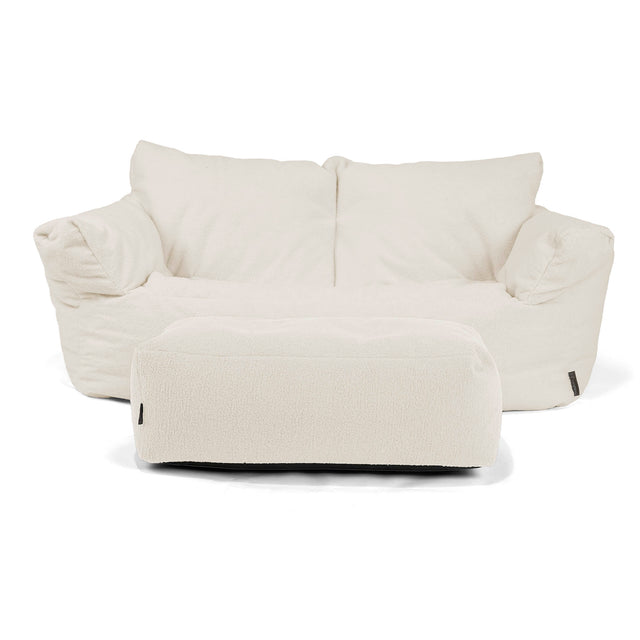 Sofa pufa Josephine - Boucle Kość słoniowa 02