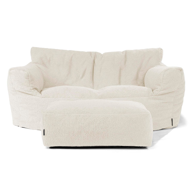 Sofa pufa Josephine - Boucle Kość słoniowa 02
