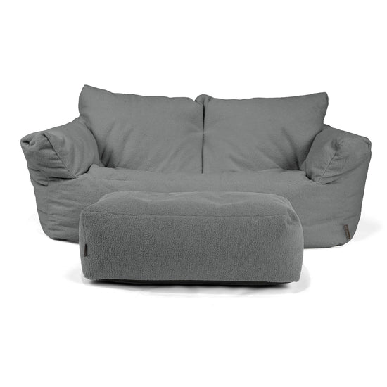 Sofa pufa Josephine - Boucle Szarość 02