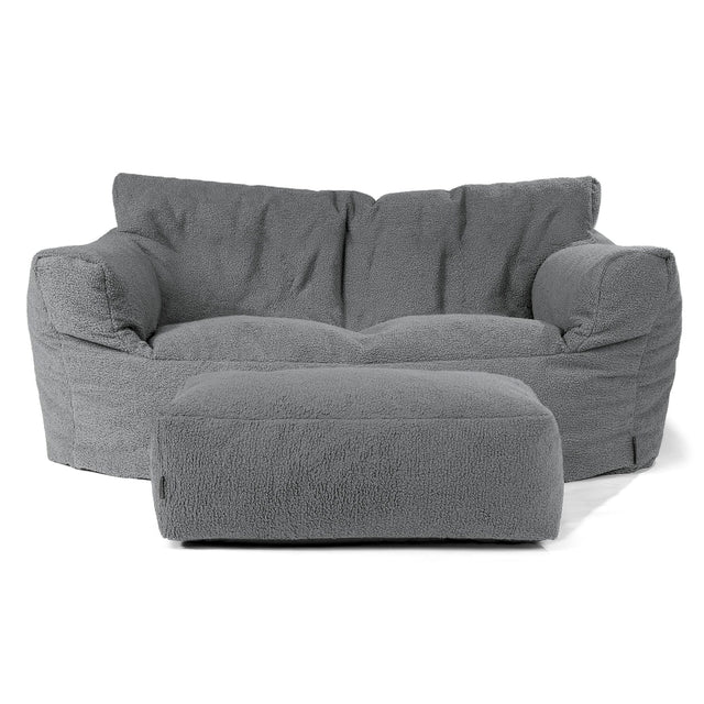 Sofa pufa Josephine - Boucle Szarość 02