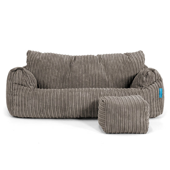 Sofa pufa Josephine dla dzieci 1-5 lat - Klasyczny sztruks Grafit szarość 02