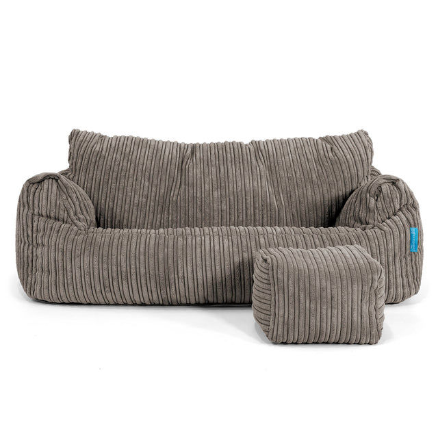 Sofa pufa Josephine dla dzieci 1-5 lat - Klasyczny sztruks Grafit szarość 02