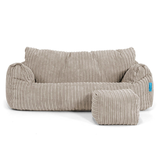 Sofa pufa Josephine dla dzieci 1-5 lat - Klasyczny sztruks Mysi 02