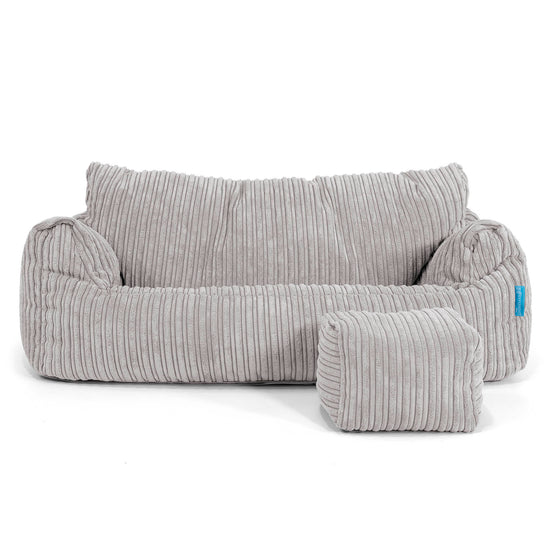 Sofa pufa Josephine dla dzieci 1-5 lat - Klasyczny sztruks Szarość delfina 02
