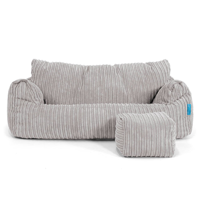 Sofa pufa Josephine dla dzieci 1-5 lat - Klasyczny sztruks Szarość delfina 02