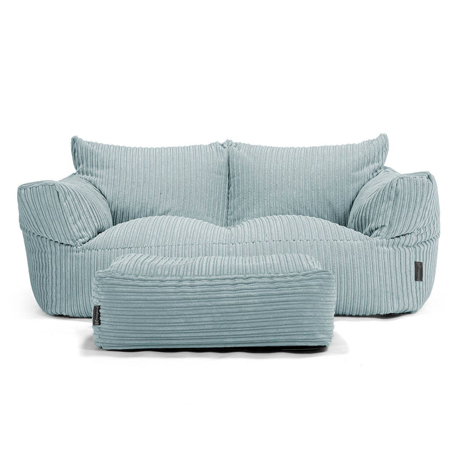 Sofa pufa Josephine - Klasyczny sztruks Miętowa Zieleń 02