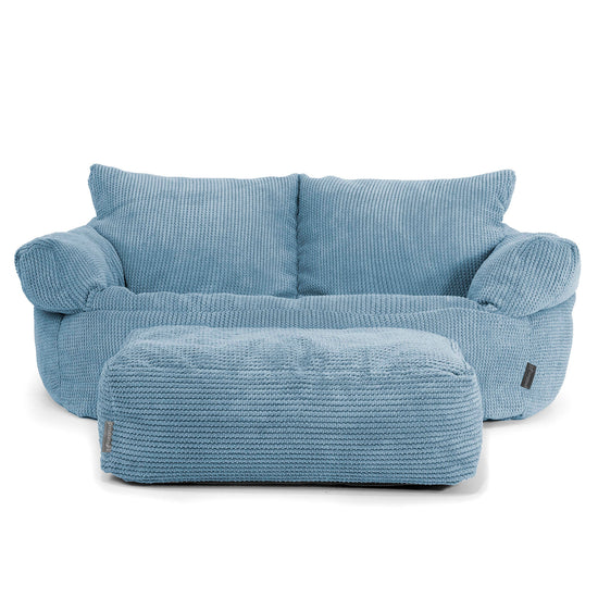 Sofa pufa Josephine - Pom Pom Błękit królewski 02