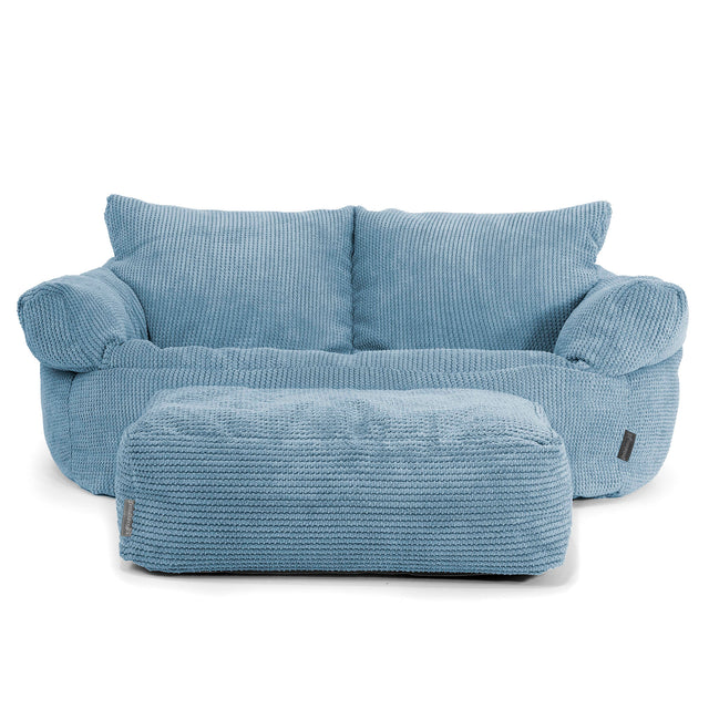 Sofa pufa Josephine - Pom Pom Błękit królewski 02