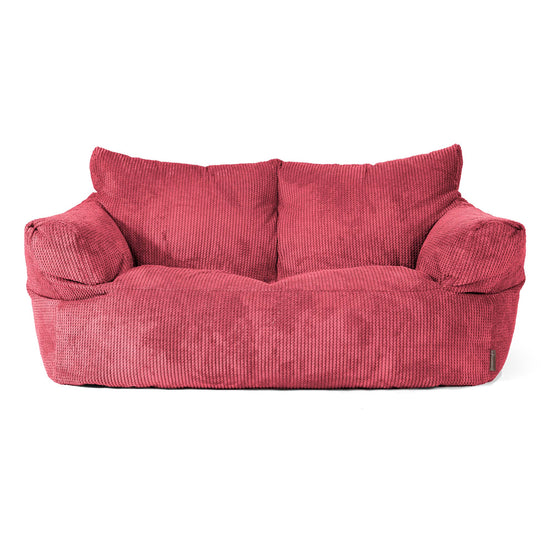 Sofa pufa Josephine - Sztruks waflowy Czerwony pastelowy 01