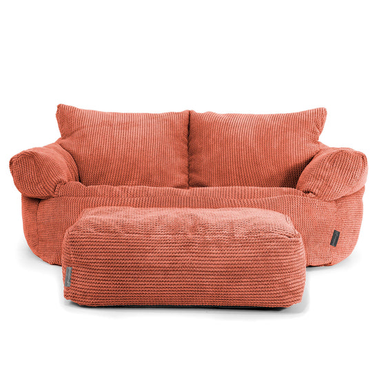 Sofa pufa Josephine - Pom Pom Dyniowy Pomarańczowy 02