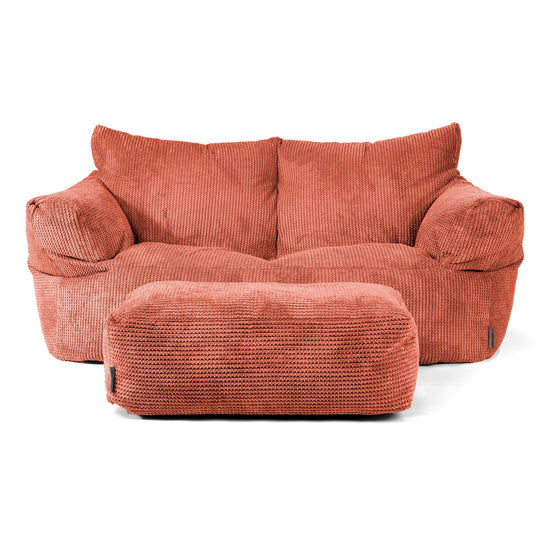 Sofa pufa Josephine - Pom Pom Dyniowy Pomarańczowy 02