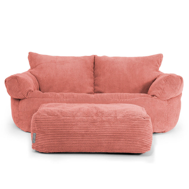Sofa pufa Josephine - Pom Pom Dyniowy Pomarańczowy 02