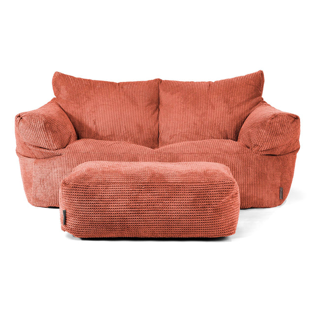 Sofa pufa Josephine - Pom Pom Dyniowy Pomarańczowy 02