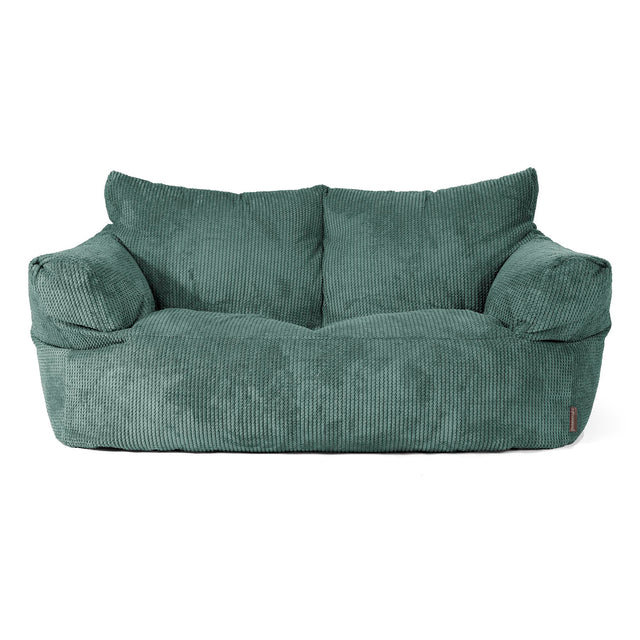 Sofa pufa Josephine - Sztruks waflowy Zielony Mech 01