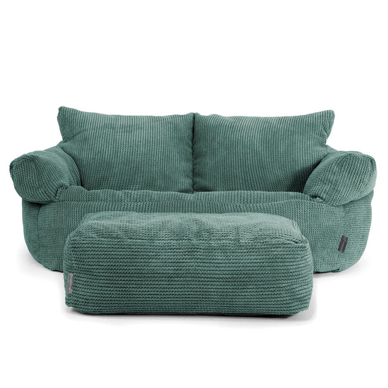Sofa pufa Josephine - Pom Pom Zielony Mech 02