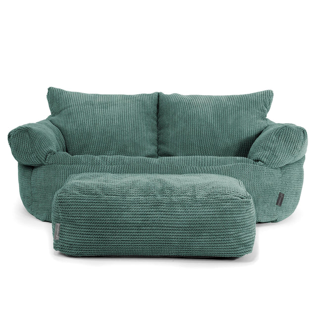 Sofa pufa Josephine - Pom Pom Zielony Mech 02