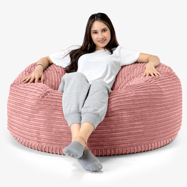 Sofa pufa Mammoth - Klasyczny sztruks Brzoskwinia 01