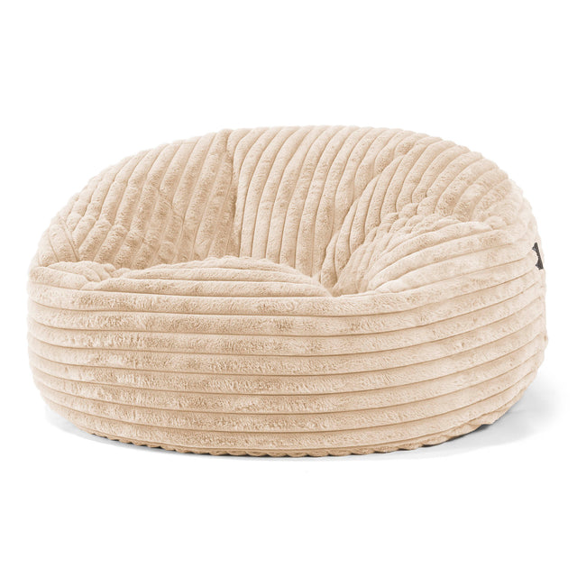Sofa pufa Mammoth - Sztruks ultra plusz Śmietanka 01