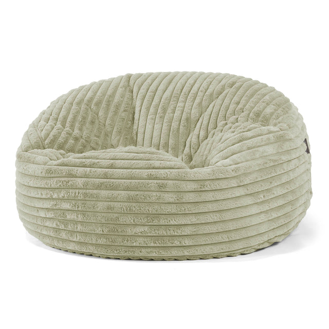 Sofa pufa Mammoth - Sztruks ultra plusz Szałwiowy zielony 01