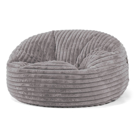 Sofa pufa Mammoth - Sztruks ultra plusz Szarość 01