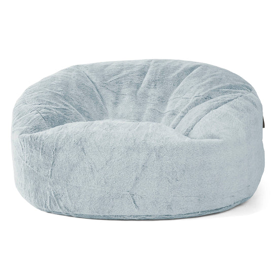 Sofa pufa Mammoth - Sztuczne futerko z królika Popielaty 01