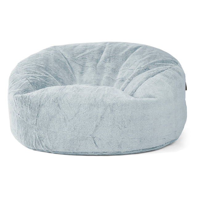 Sofa pufa Mammoth - Sztuczne futerko z królika Popielaty 01