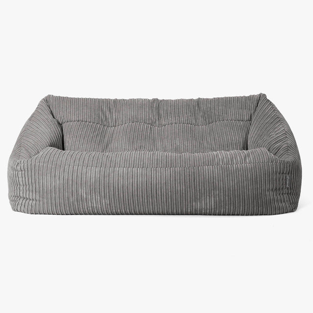 Sofa pufa Maya - Klasyczny sztruks Grafit szarość 01