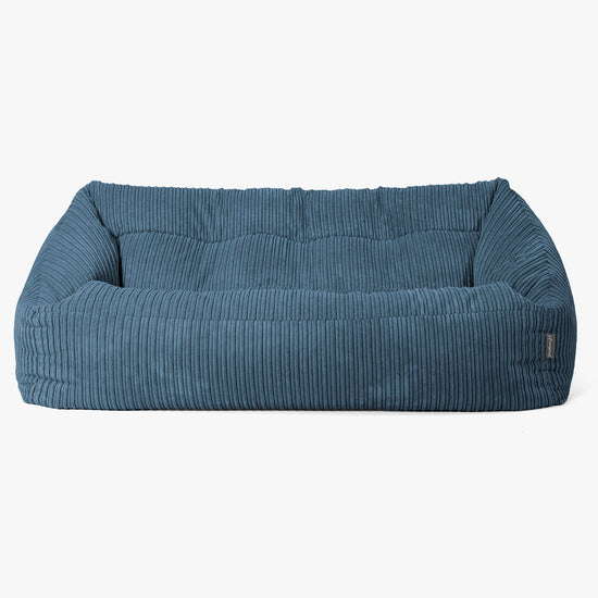 Sofa pufa Maya - Klasyczny sztruks Granat 01