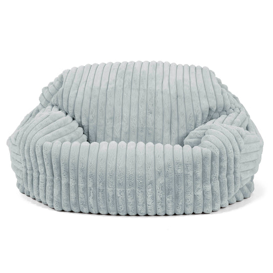 Sofa pufa Sabine - Sztruks ultra plusz Kacze jajo niebieskie 02