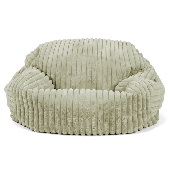 Sofa pufa Sabine - Sztruks ultra plusz Szałwiowy zielony 02