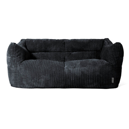 Sofa pufa Victor - Klasyczny sztruks Czerń 01