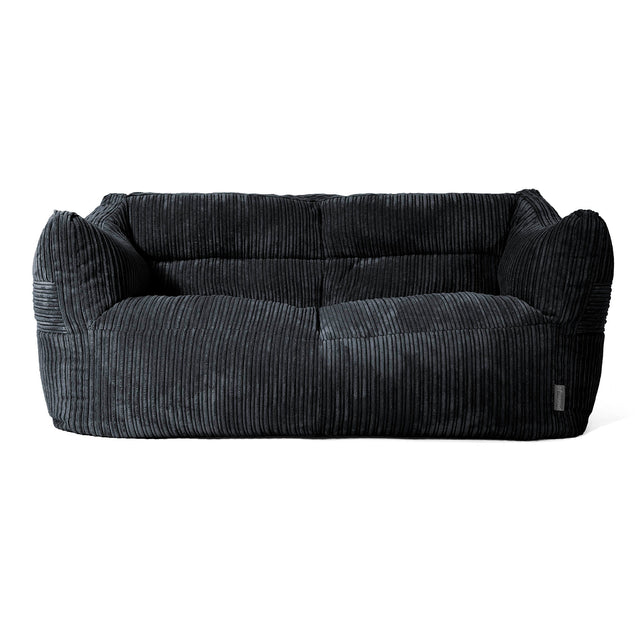 Sofa pufa Victor - Klasyczny sztruks Czerń 01