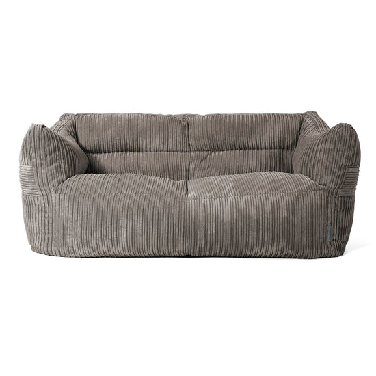 Sofa pufa Victor - Klasyczny sztruks Grafit szarość 01