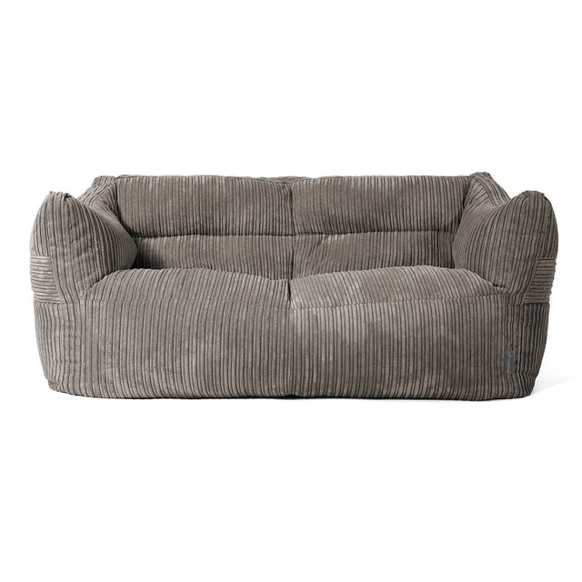 Sofa pufa Victor - Klasyczny sztruks Grafit szarość 01