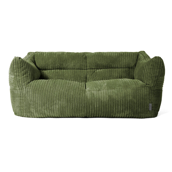 Sofa pufa Victor - Klasyczny sztruks Leśna zieleń 01