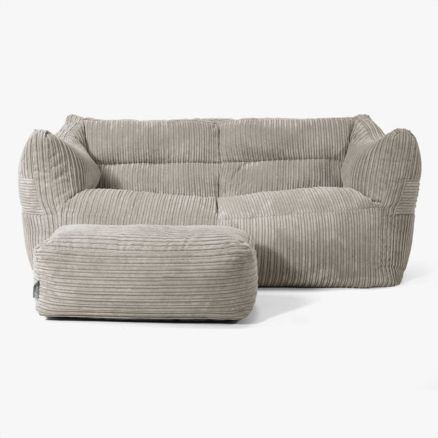 Sofa pufa Victor - Klasyczny sztruks Mysi 02