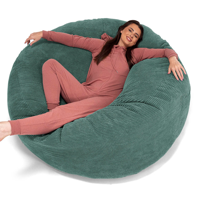 Sofa pufa XXL Mega Mammoth - Pom Pom Zielony Mech 01
