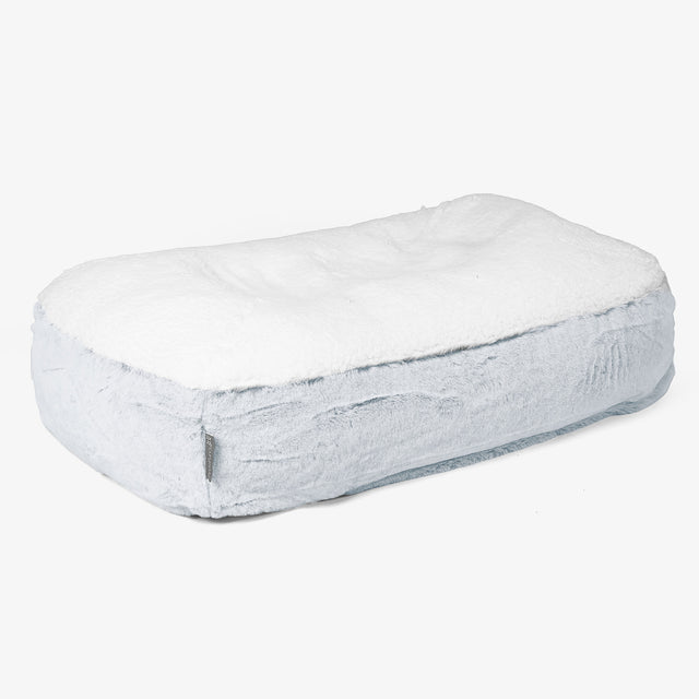 Średniej wielkości legowisko dla psów Sloucher - Sztuczne futerko z królika Popielaty 01