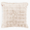 Poszewka na poduszkę ozdobna XL 70 x 70cm - Sztuczne futro Bąbelkowe Śmietanka 01