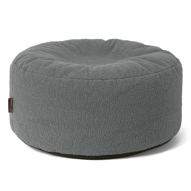 Pufa okrągła duża - Boucle Szarość 01