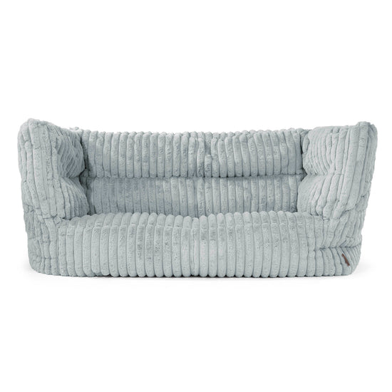 Sofa 2-osobowa pufa Louis - Sztruks ultra plusz Kacze jajo niebieskie 01