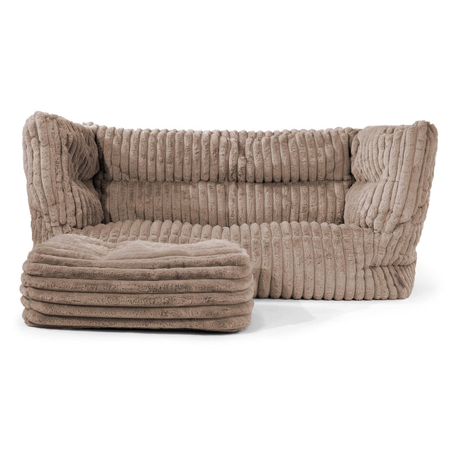 Sofa 2-osobowa pufa Louis - Sztruks ultra plusz Mysi 02