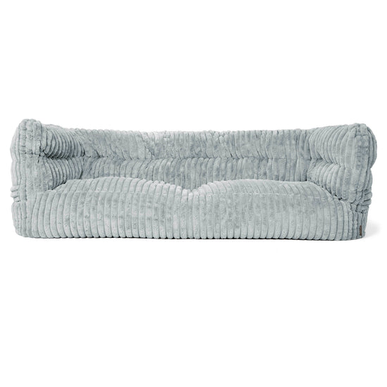 Sofa 3-osobowa pufa Louis - Sztruks ultra plusz Kacze jajo niebieskie 01